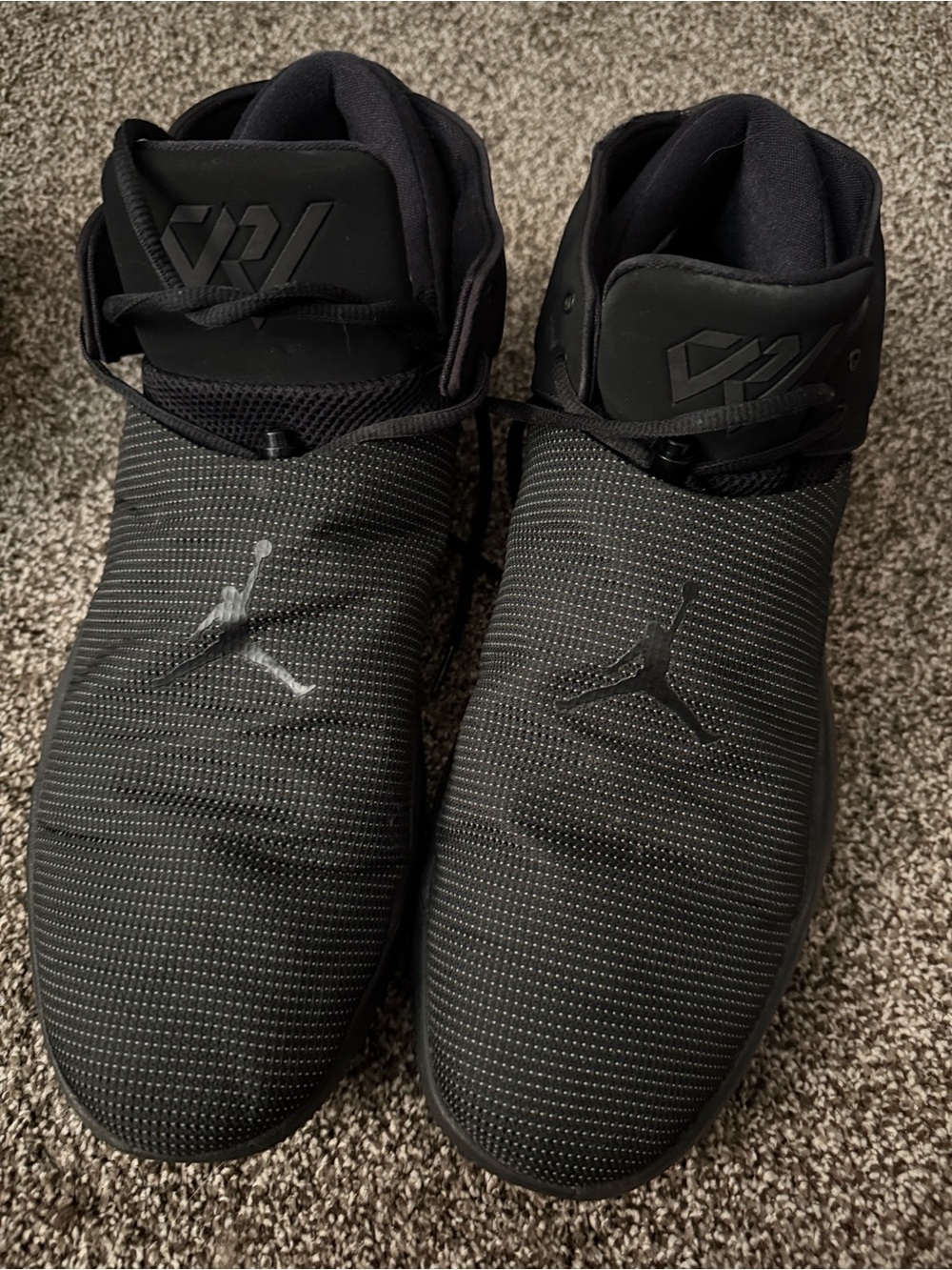 Jordan Black Men's High-Top Basketball Sneakers